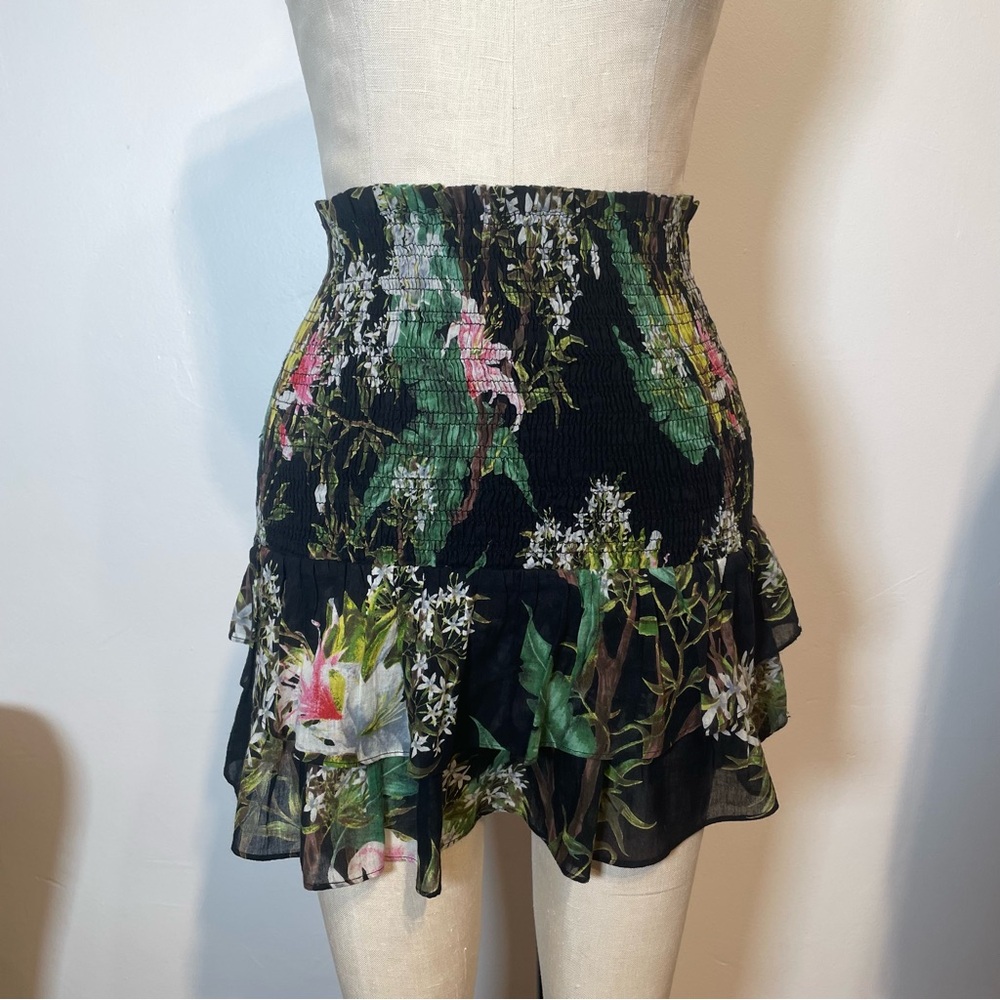 ISABEL MARANT Etoilé Smocked Floral Skirt
